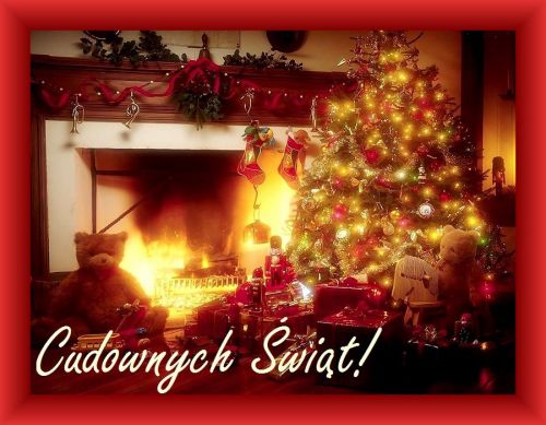 Kartka Cudownych, niezapomnianych �wi�t Narodzenia Pana!