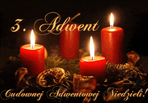 Kartka Cudownej Adwentowej Niedzieli!