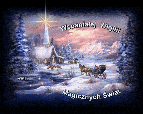 Kartka Wspania�ej Wigilii i Magicznych �wi�t !