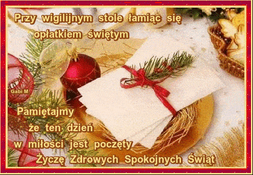 Kartka �ycz� Zdrowych Spokojnych �wi�t !