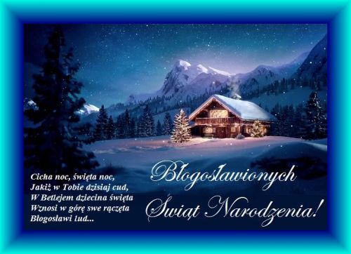 Kartka B�ogos�awionych �wi�t Bo�ego Narodzenia!