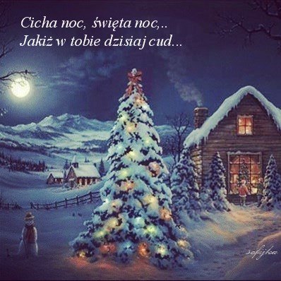Kartka Cicha noc, �wi�ta noc...