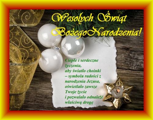 Kartka Ciep�ych i serdecznych �wi�t Bo�ego Narodzenia!