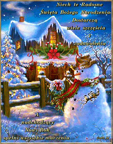 Kartka Radosnych �wi�t i Spe�nienia Marze� w Nowym Roku !