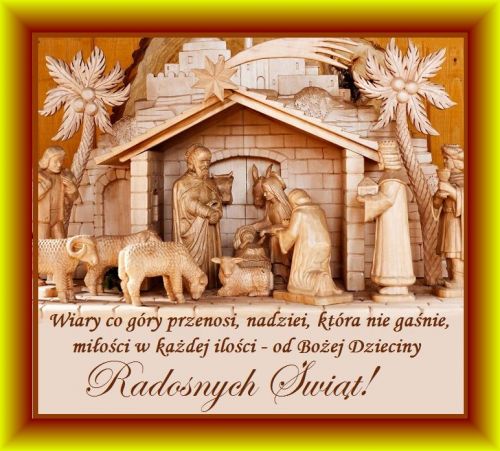 Kartka Wiary, Nadziei, Mi�o�ci w te �wi�ta Narodzenia!