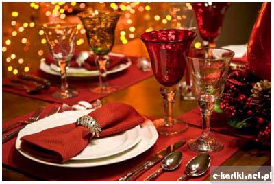 Kartka W wigilijny wiecz�r