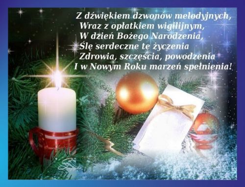 Kartka Cudownych �wi�t i Szcz�cia na Nowy Rok �ycz�!