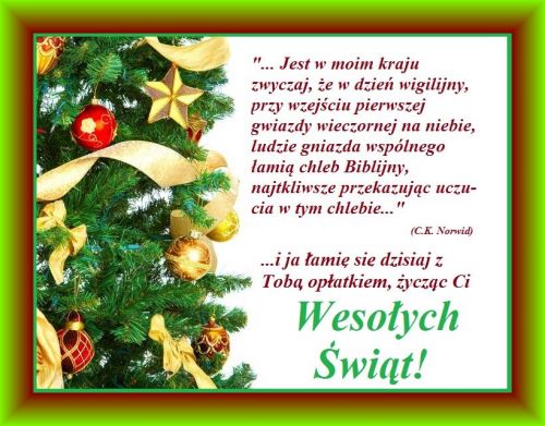 Kartka Weso�ych �wi�t!