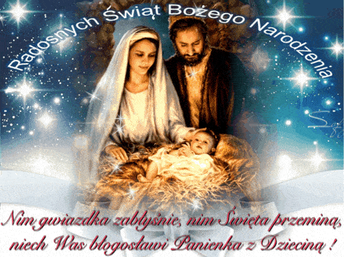 Kartka Niech Was b�ogos�awi Panienka z Dziecin�!