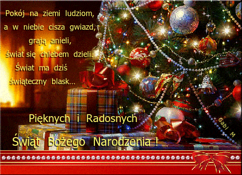 Kartka Pi�knych i Radosnych �wi�t Bo�ego Narodzenia !