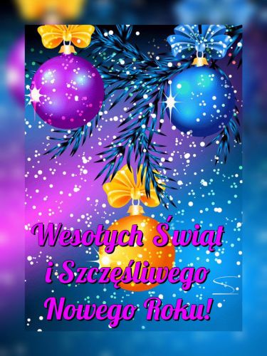 Kartka ❄Weso�ych �wi�t i Szcz�liwego Nowego Roku