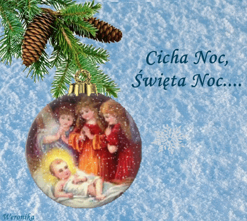 Kartka Cicha Noc, �wi�ta Noc....