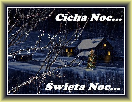 Kartka Cicha Noc - �wi�ta Noc...