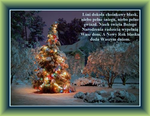 Kartka Niech te �wi�ta rado�ci� wype�ni� Wasz dom!