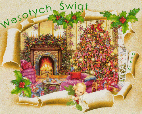 Kartka Wspania�ej Wigilii i �wi�t Mile Sp�dzonych !