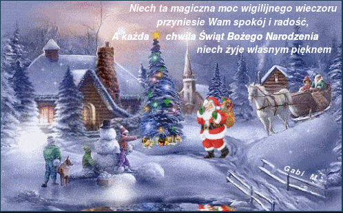 Kartka Niech magiczna moc wigilijnego wieczoru  ...