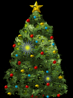 Kartka Radosnych �wi�t przy blasku choinki!