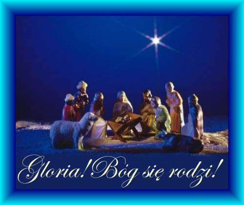 Kartka Gloria! B�g si� rodzi!