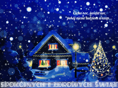 Kartka ❄ Spokojnych i Zdrowych �wi�t!