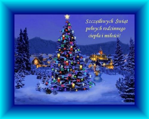 Kartka Szcz�liwych �wi�t, pe�nych rodzinnego ciep�a!