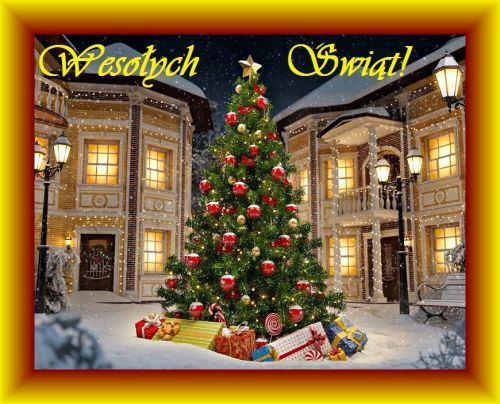 Kartka Pi�knych rodzinnych �wi�t!