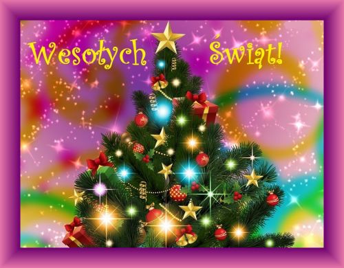 Kartka Pi�knych, udanych �wi�t Narodzenia Pana!
