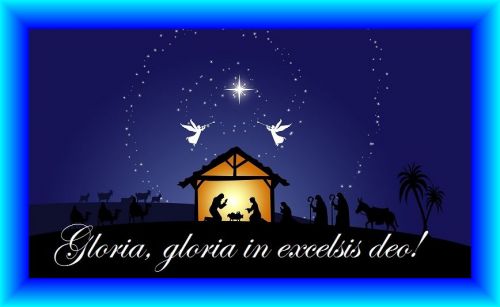 Kartka Gloria, Gloria in excelsis Deo!
