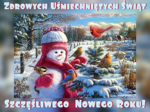 Kartka ❄U�miechni�tych Zdrowych �wi�t!