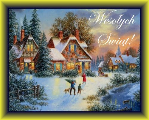 Kartka Pi�knych, udanych �wi�t Narodzenia Pana!