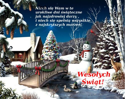 Kartka ⛄Weso�ych �wi�t!