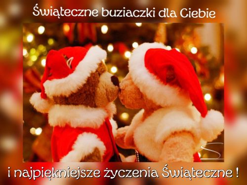 Kartka 🎄�wi�teczne buziaczki 🎄