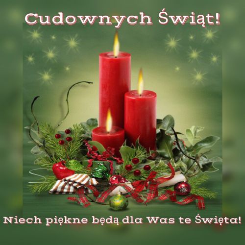 Kartka ⭐ Cudownych �wi�t ⭐