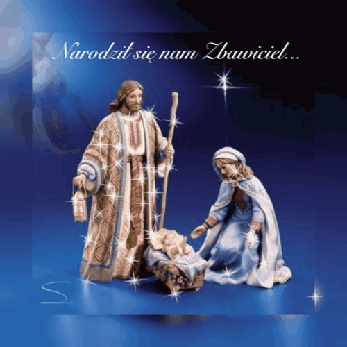 Kartka "Narodzi� si� nam Zbawiciel..."