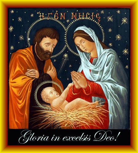 Kartka Gloria, Gloria in excelsis Deo! B�g si� rodzi...