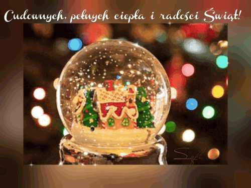 Kartka ⭐Cudownych �wi�t pe�nych ciep�a i rado�ci !