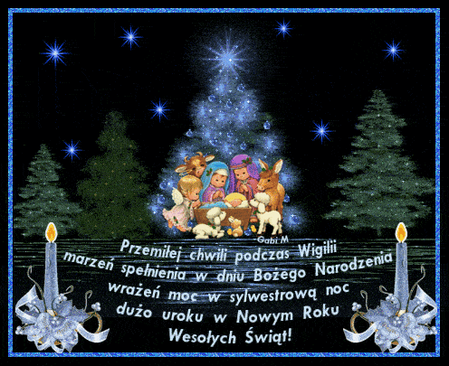 Kartka Przemi�ej Chwili Podczas Wigilii ...