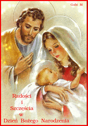 Kartka Rado�ci i Szcz�cia w Dzie� Bo�ego Narodzenia !