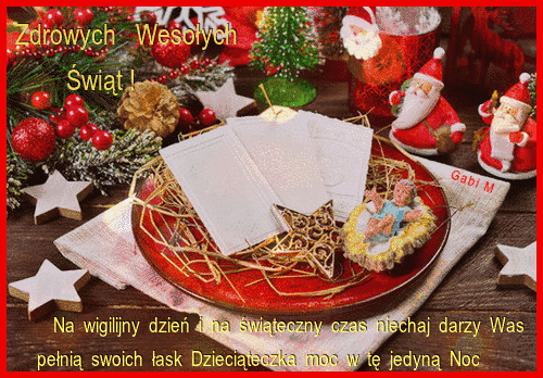 Kartka Zdrowych Weso�ych �wi�t !