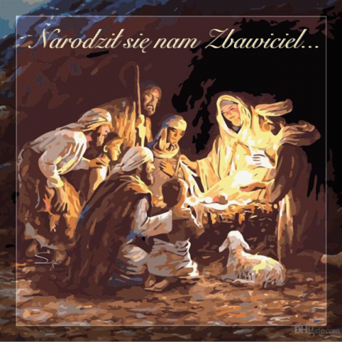 Kartka ⭐Narodzi� si� nam Zbawiciel...
