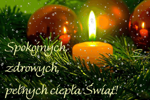 Kartka 🎄Spokojnych zdrowych �w�t!