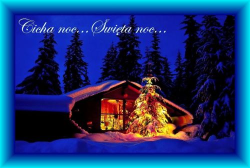 Kartka Cicha Noc, �wi�ta Noc... Weso�ych �wi�t!