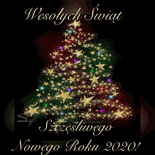 Kartka 🎄Weso�ych �wi�t, Szcz�liwego Roku 2020