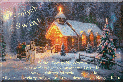 Kartka W Dniu Bo�ego Narodzenia ...