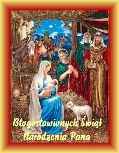 Kartka B�ogos�awionych �wi�t Narodzenia Pana!