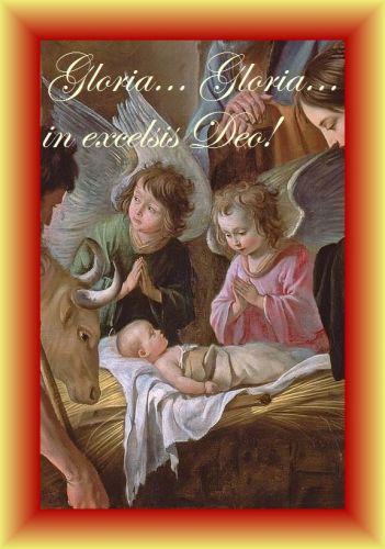Kartka Gloria, gloria in excelsis deo!
