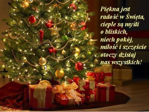 Kartka ⭐Pi�kna jest rado�� w �wi�ta...