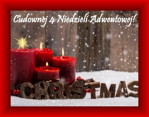 Kartka Cudownej 4 Niedzieli Adwentowej!