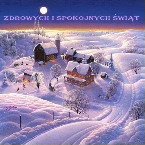 Kartka ❄Spokojnych i Zdrowych �wi�t!