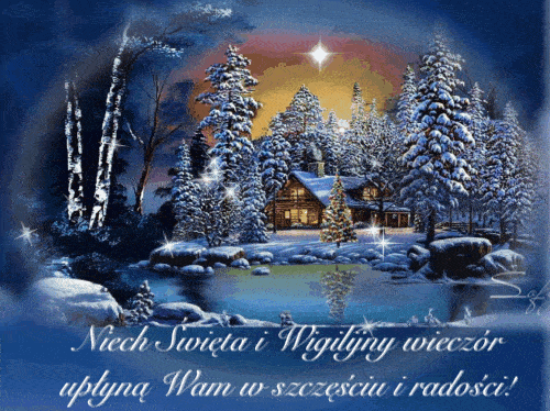 Kartka ⭐Niech pi�kne b�d� dla Was te �wi�ta!