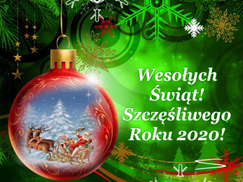 Kartka ❄Weso�ych �wi�t i Szcz�cia w Nowym Roku!